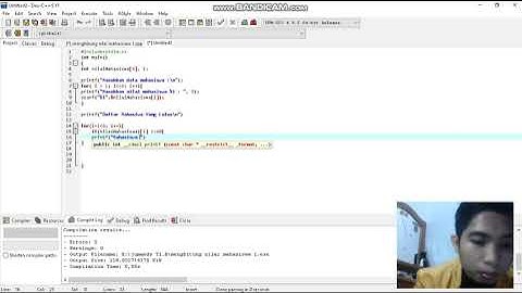 Program menghitung nilai mahasiswa menggunakan perintah (For) C++