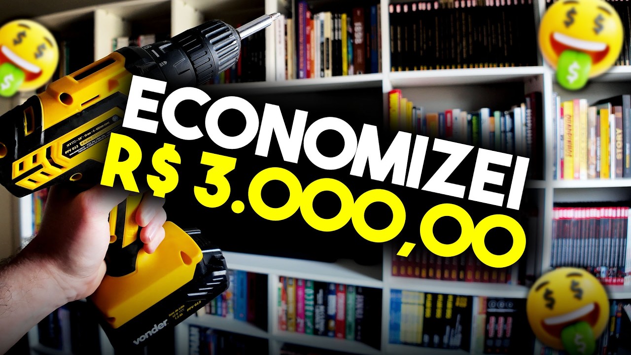 Montei uma ESTANTE DO ZERO (economizei 3 MIL REAIS) + COLEÇÃO DE QUADRINHOS organizada