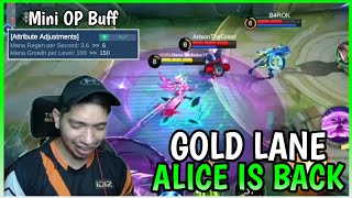 Why Alice Gold Lane is back in the META | Alice Gameplay | MLBB screenshot 4