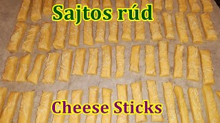 Sajtos rúd sütőporral - Cheese Sticks recipe with Baking powder