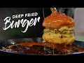 I deep fried Burgers in CHEESE OIL and this happened!