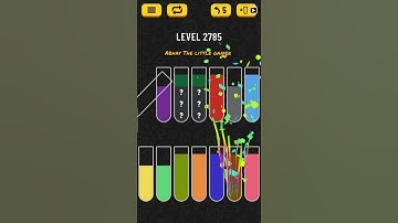 Water sort puzzle level 2785