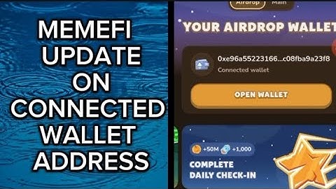MEMEFI Update: Different Connected Wallet Address. #memefi #BekeeTv #memefilistingdate