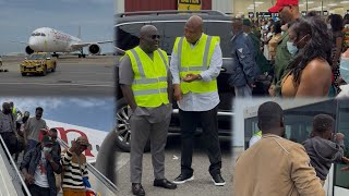 President Mahama welcomed 300 Ghanaians under South Africa xenophobic attack back home