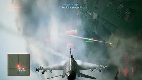 GUNs ONLY ACE7 F-16C FIGHTING FALCON Mission 02 ACE COMBAT 7 SKIES UNKNOWN GAMEPLAY F16 F16C