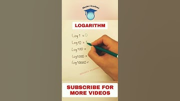 लघुगणक ट्रिक Logarithm trick  #logarithm #logarithmic_differentiation #logarithmic #bhudevacademy