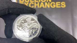 2020 1 oz Silver Australian Bull and Bear Coin Perth Mint at Bullion Exchanges Resimi