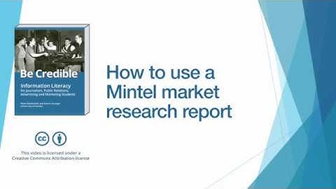 How to use Mintel
