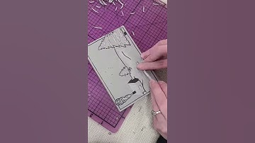 Hand printed holiday card #shorts