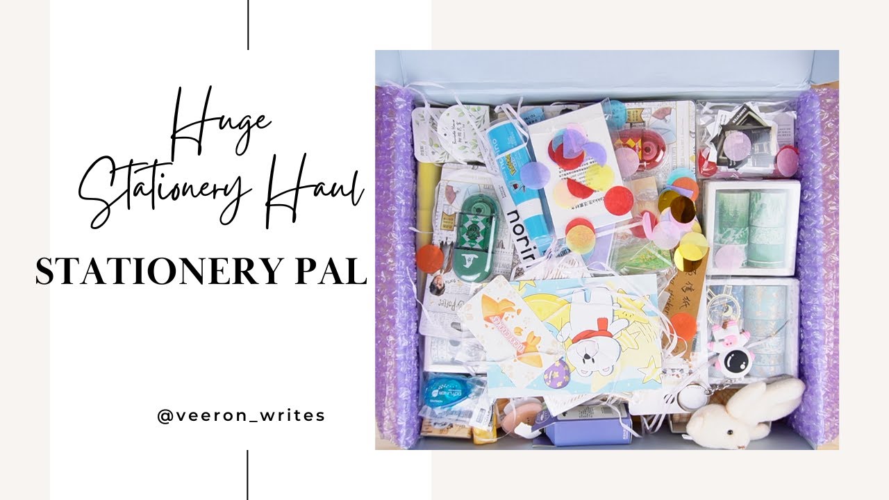 HUGE STATIONERY HAUL STATIONERY PAL UNBOXING journaling 