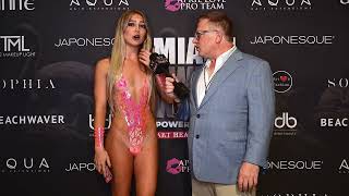 Model Katie Backstage Wears Blacktape Project At Art Hearts Fashion Miami Swim Week