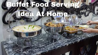Buffet Table Setting Presentation/Buffet Table Setting || Vlog