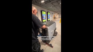 How we use our station floor scrubbers 🧼