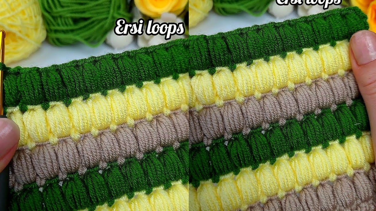 Puffy blanket complete tutorial💚💛🩶