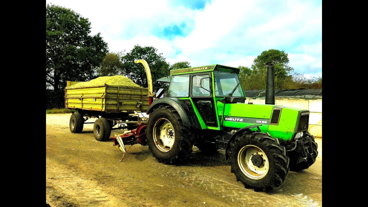 Bio Mais Häckseln mit Einreiher - Deutz DX | Krone | Bergmann