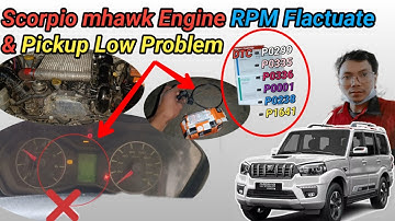 mahindra Scorpio mhawk RPM Flactuate & pickup Low Problem | p0335 p0299 Automotive Technician Nepal