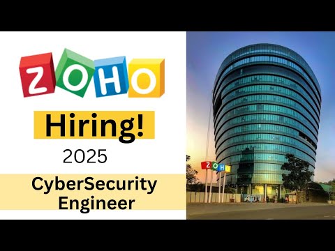 New ZOHO Recruitment | Security Engineer | 2025 | APPLY NOW! - YouTube