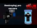 destroying pro servers in roblox flee the facility #fleethefacility #roblox