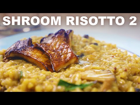 Fancier mushroom risotto (vegan or not)