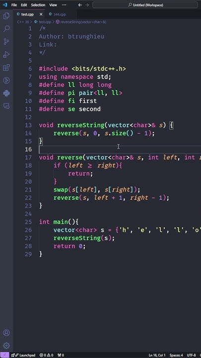 DAILY LEETCODE CHALLENGE #31 | 334. Reverse String #recursive # ...