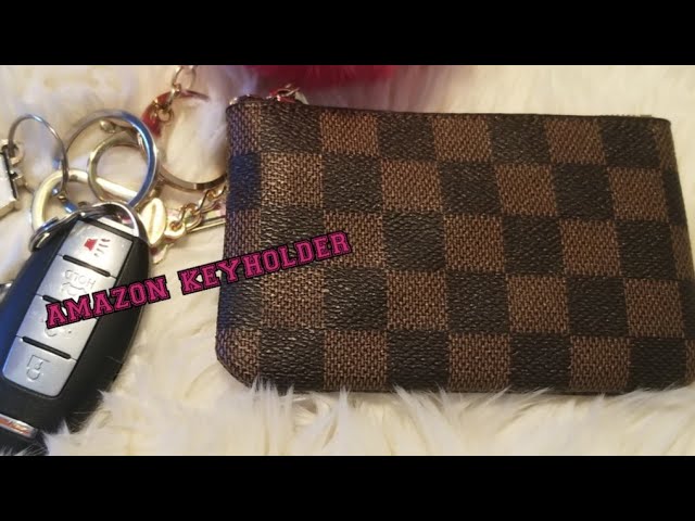 Rita Messi Luxury Checkered Zip Coin Pouch Purse -  