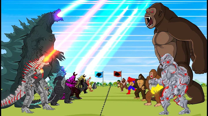 TEAM GODZILLA vs KONG: If Boundary Changes ? | Godzilla Cartoon Compilation