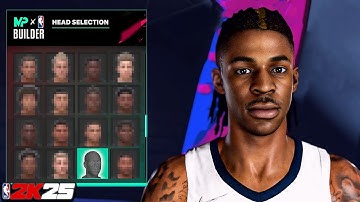 BEST JA MORANT FACE CREATION NBA2K25 NEXT-GEN
