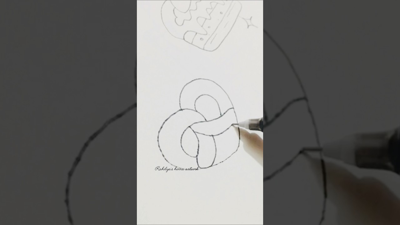 how to draw love cookies🥨 