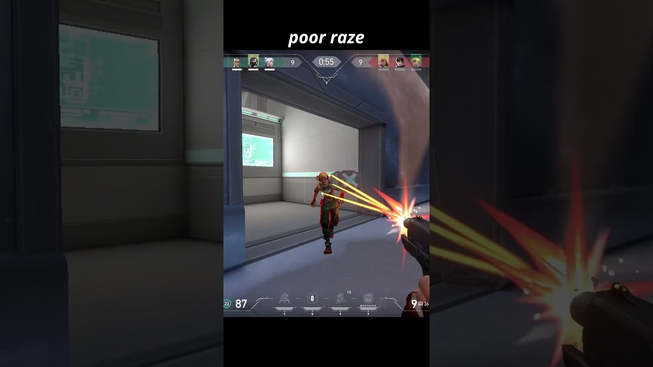 POOR Raze 🤣🤣🤣 #valorant #valorantclutchmoments #valorantclips #clutchmovements #gaming
