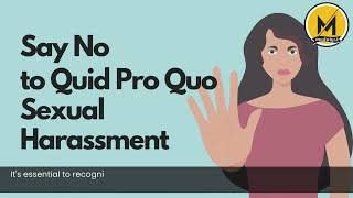 What is Quid Pro Quo Sexual Harassment? | Training Prevention of Sexual Harassment | Sasmita Maurya