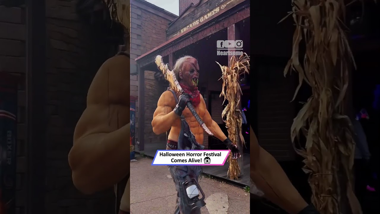 Inside the Terrifying Halloween Horror Festival – Scary Costumes & Thrills! 🎃|| Heartsome 💖