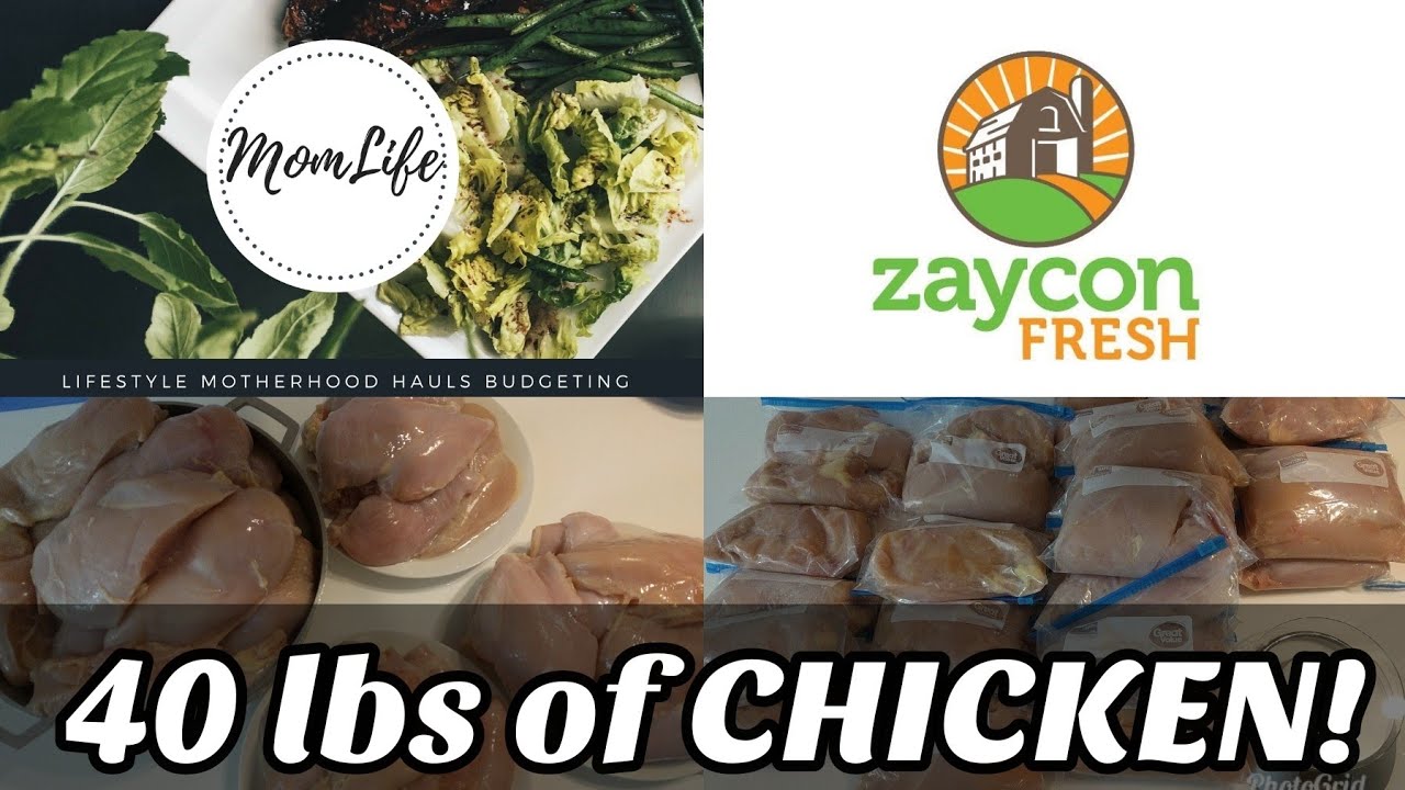 40 LBS of Zaycon Fresh CHICKEN!  Picking up my first order 