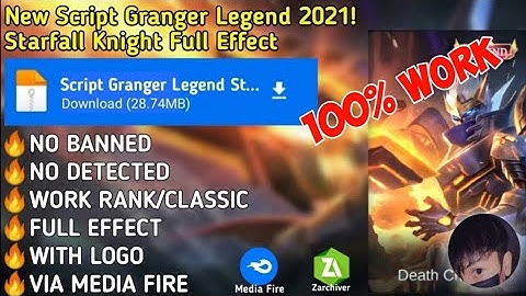 wow!!script SKIN GRANGER LEGEND terbaru|2021|Mobile legend