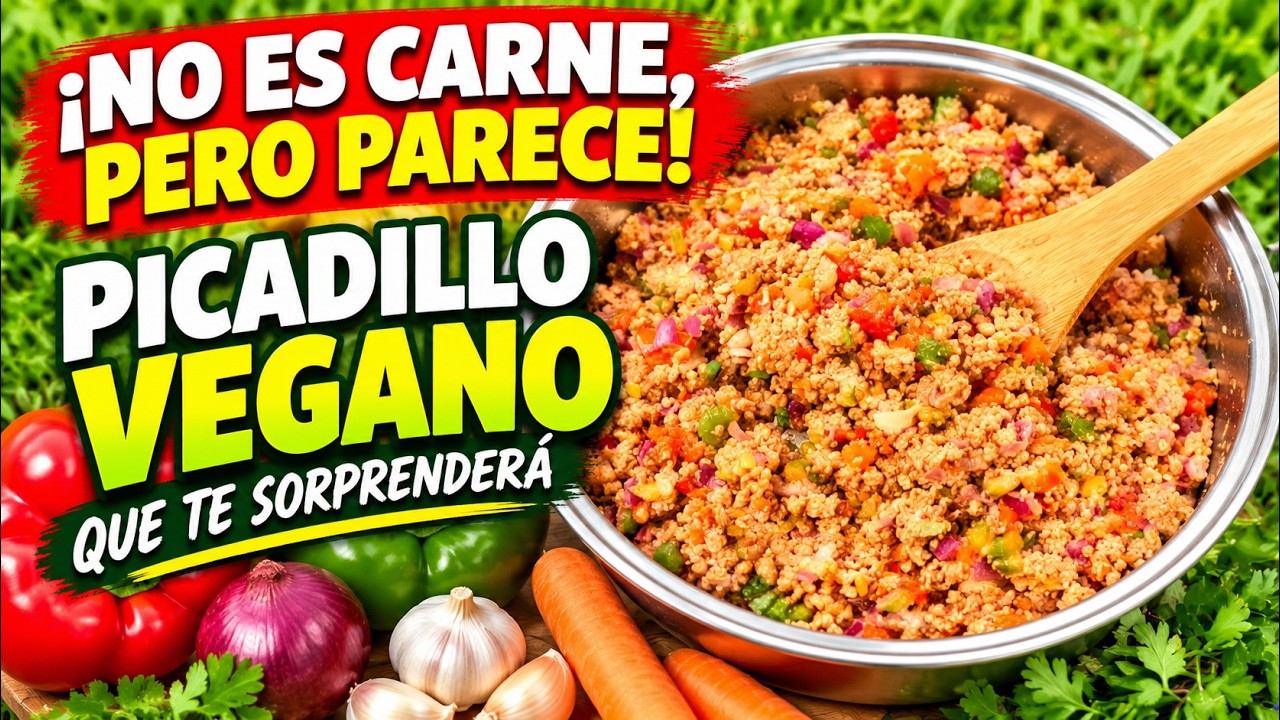 ¡NO ES CARNE, PERO PARECE!: PICADILLO VEGANO QUE TE SORPRENDERÁ por Nely Helena Acosta Carrillo