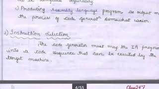 Code generation in Compiler design