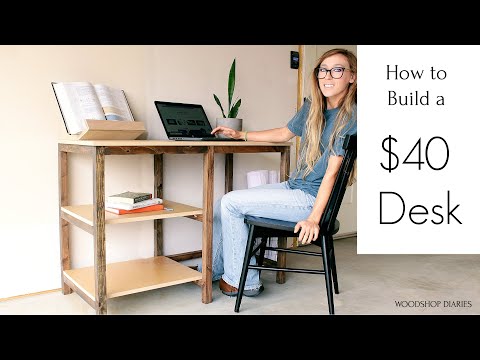 How to Build an Easy DIY Desk for $40!! 