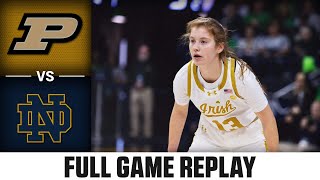 Purdue vs. Notre Dame Full Game Replay | 2023-24 ACC Women’s Basketball