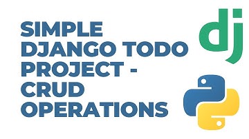 Simple Django ToDo project - CRUD Operations