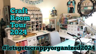 Part 1- Craft Room Tour 2024 Series- Overview #letsgetscrappyorganized2024