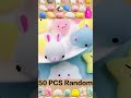 50PCS Kawaii Mochi Squishy Toys for Kids | Stress Relief Squeeze Animal Party Favor Set