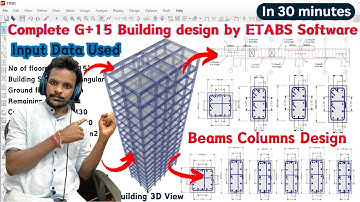 Design of G+15 Building by using ETABS Software | Civil Engineering | shravan | Civil | Structure |