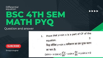 bsc 4th sem math pyq || ccsu 2024 math paper review || shreya singhal || #exam