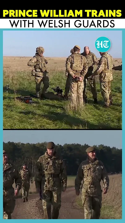 #PrinceWilliam Joins Welsh Guards For Training Drill In Salisbury | #william #shortvideo #shorts