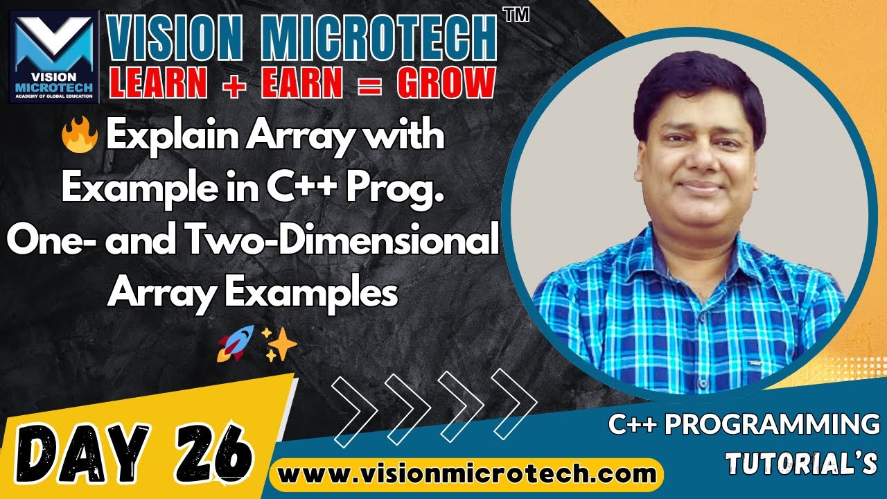 🔥 Explain Array with Example in C++ Programming | One- and Two ...