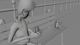 Animation Test Arron Rig and bird rig