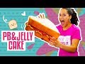 How To Make A MASSIVE PEANUT BUTTER & JELLY SANDWICH Out Of CAKE | Yolanda Gampp | How To Cake It