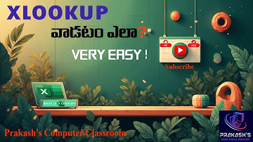 How to Use XLOOKUP in MS Excel & Difference between VLOOKUP & XLOOKUP Telugu