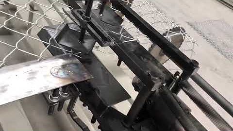 GST single wire automatic diamond chain link fence wire mesh making machine