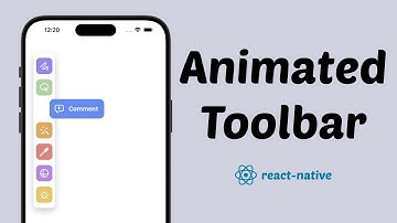 Speed Code: React Native Toolbar Animation (Reanimated & gesture-handler)