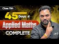 How to Complete Class 11th Applied Maths in 45 Days | Bhartendu Sir
